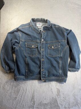 Cintage Anchor Blue Mens Denim Jacket - Blue XXL
